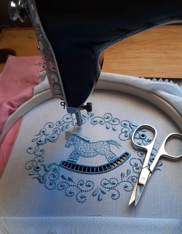 Machine embroidery
